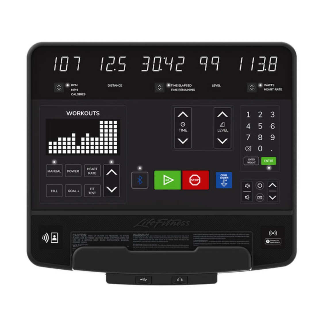 Konsole-Life-Fitness-Crosstrainer-Sch-ne-bersichtliche-LED-KonsoleHQNHcVPqJIRh9